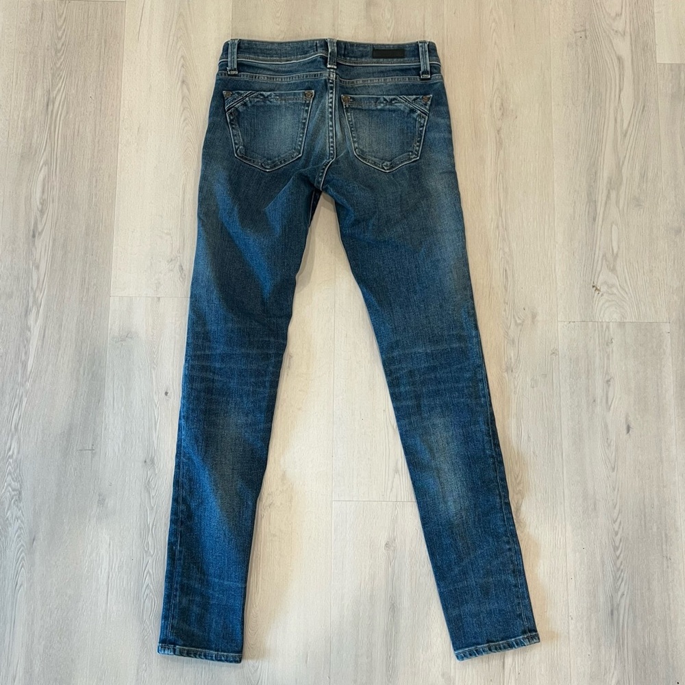 Buckle Black Candiani Denim Fit No. 53 Mid Rise Skinny Size 25 Made in Italy - Picture 8 of 13